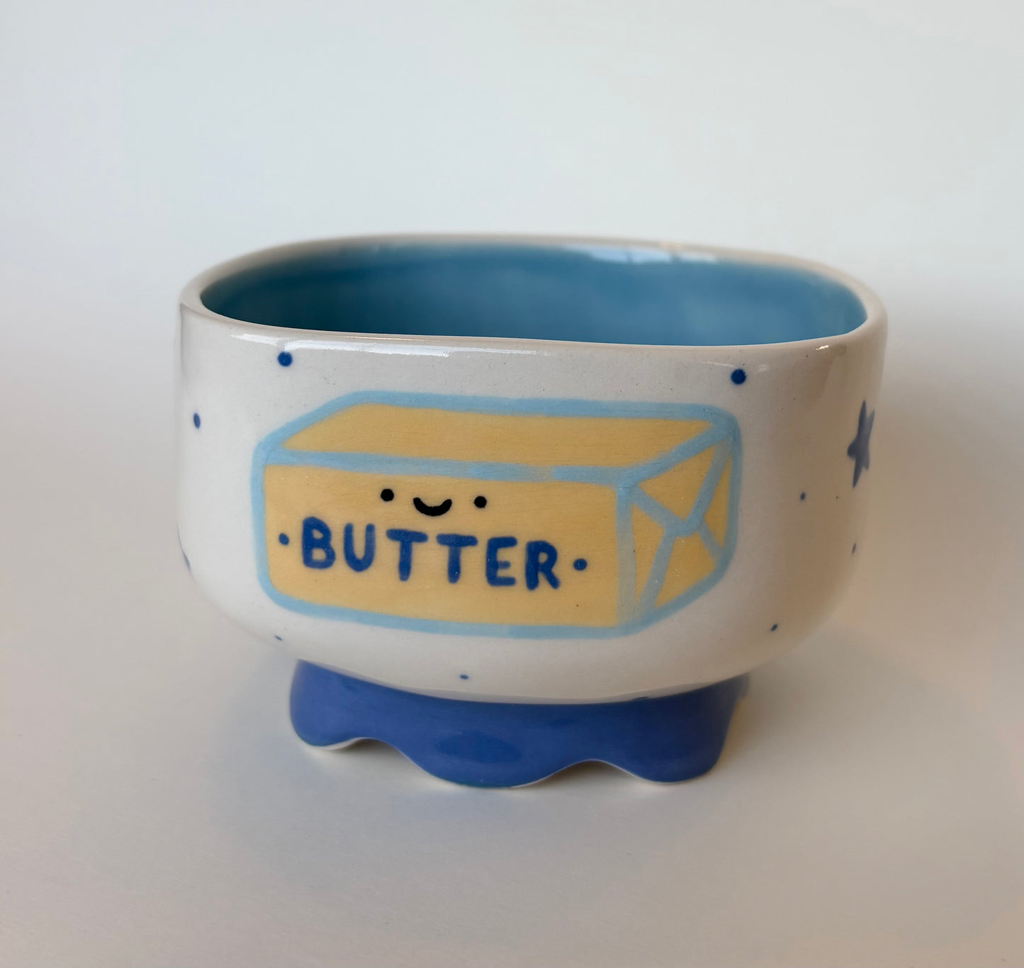 Square Bowl w/Wavy Bottom