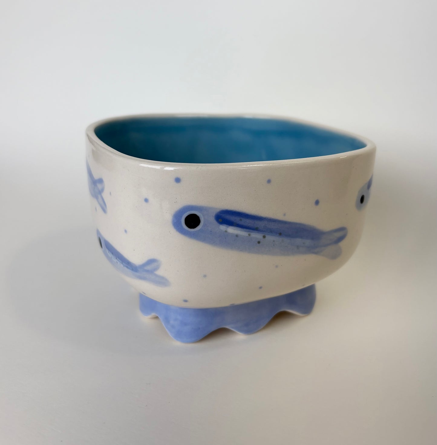 Square Bowl w/Wavy Bottom