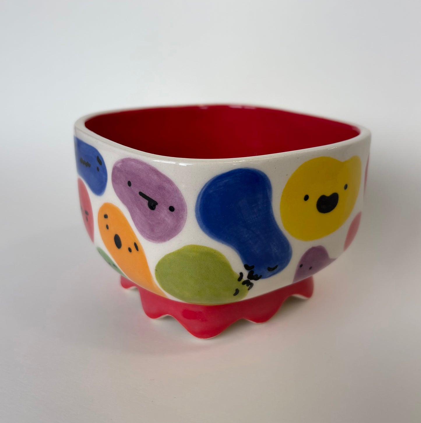 Square Bowl w/Wavy Bottom